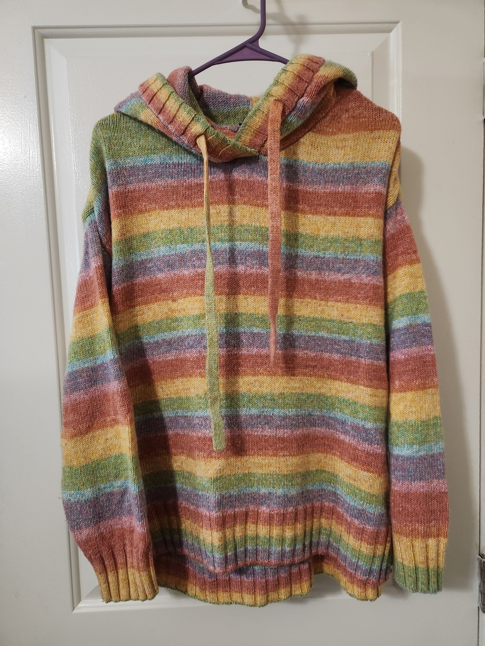 G.I.L.I. Pastel Rainbow Knit Hoodie + Mathching Pants